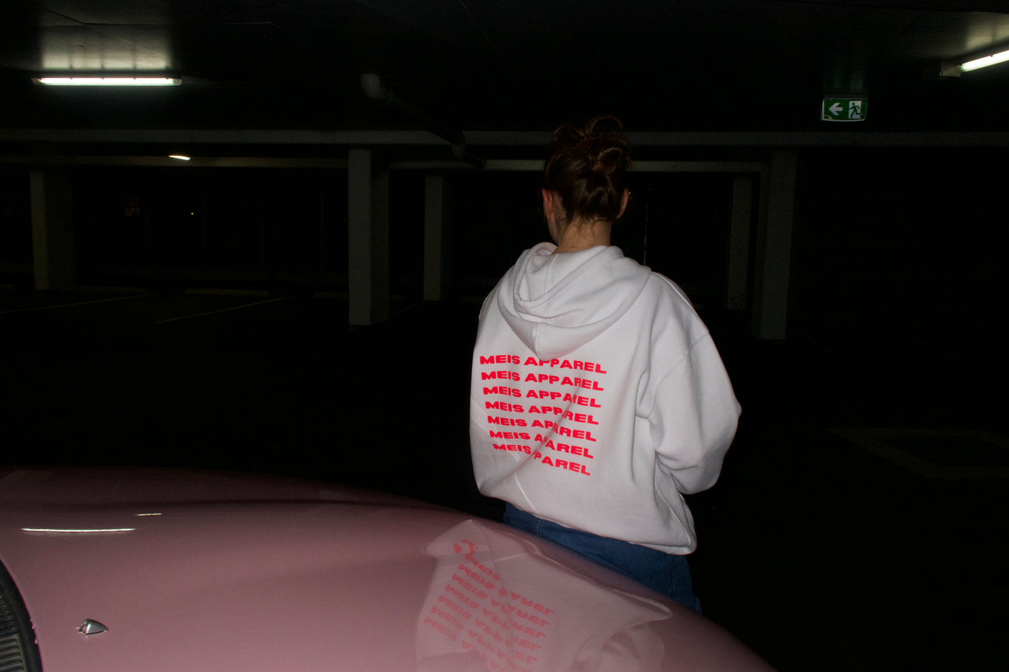 Y2K HOODIE Pink print